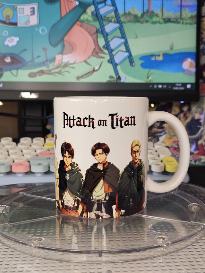 Demon Slayer & Attack on Titan Porselen Kupa
