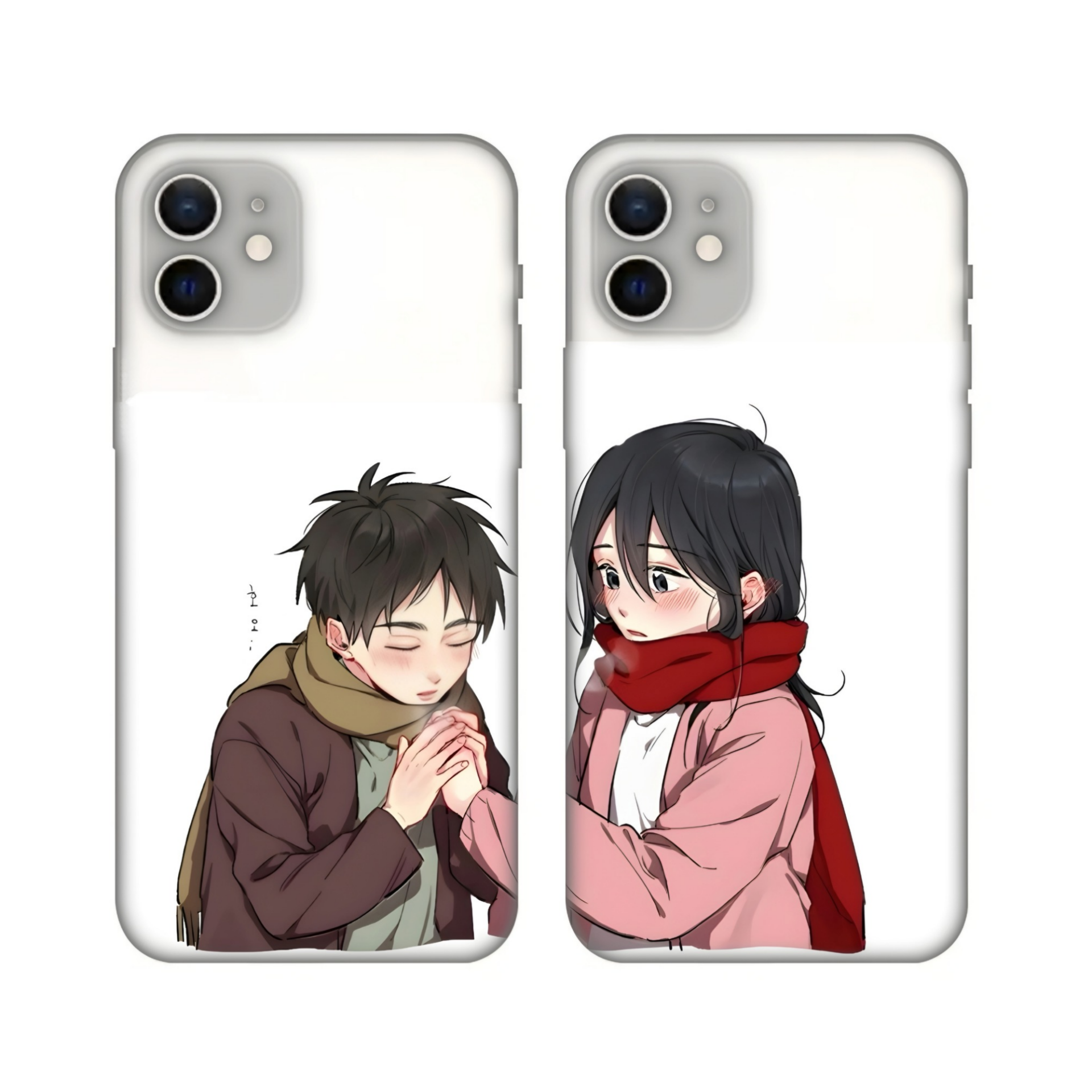 Eren & Mikasa Couple Telefon Kılıfları
