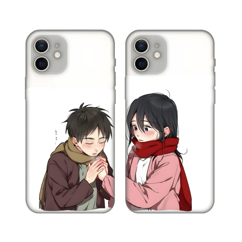 Eren & Mikasa Couple Telefon Kılıfları