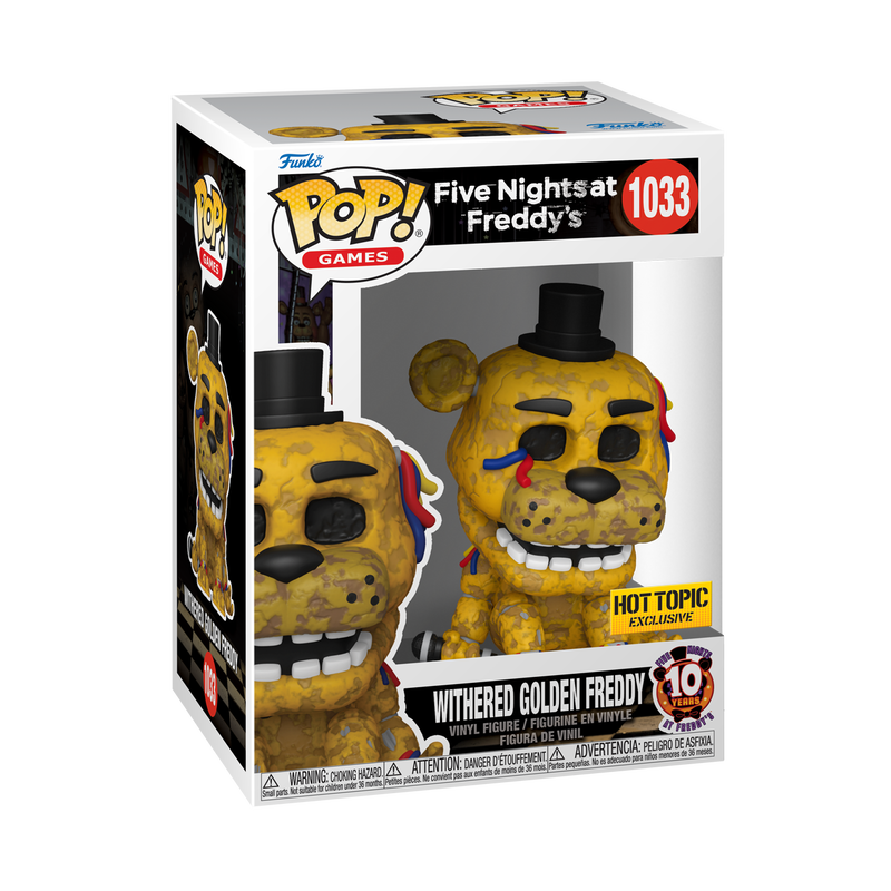 POP Figure Five Night at Freddys Withered Golden Freddy Exclusive