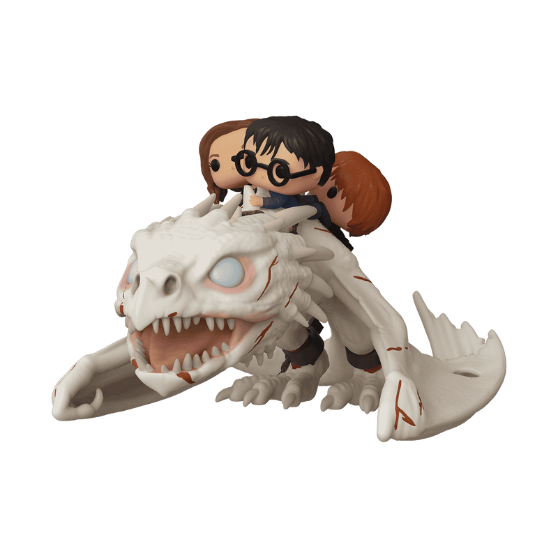 Harry Potter Gringotts Dragon with Harry, Ron and Hermione Funko POP