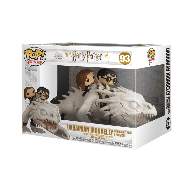 Harry Potter Gringotts Dragon with Harry, Ron and Hermione Funko POP