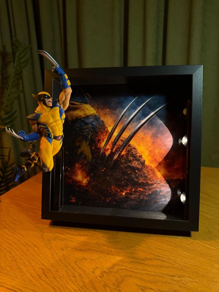 Wolverine Figürlü Dekoratif Çerçeve