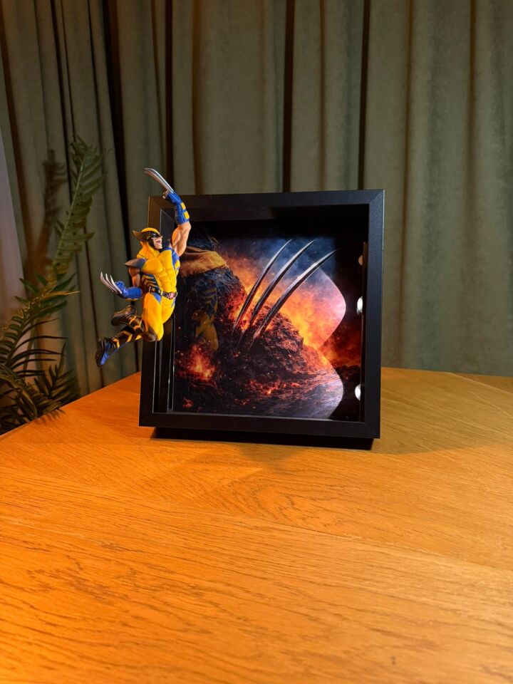 Wolverine Figürlü Dekoratif Çerçeve