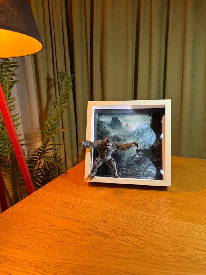 King Kong Figürlü Dekoratif Çerçeve