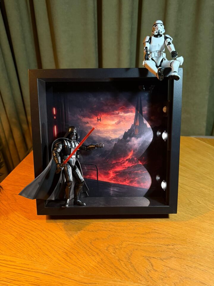 Darth Vader & Stormtrooper Figürlü Dekoratif Çerçeve
