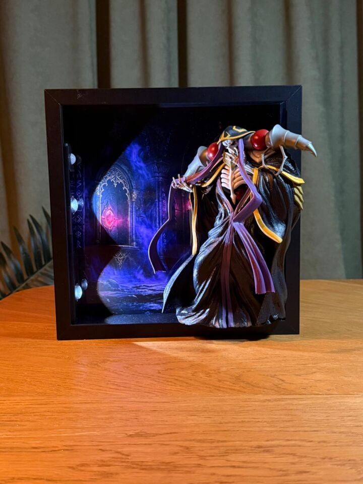 Ainz Ooal Gown Figürlü Dekoratif Çerçeve