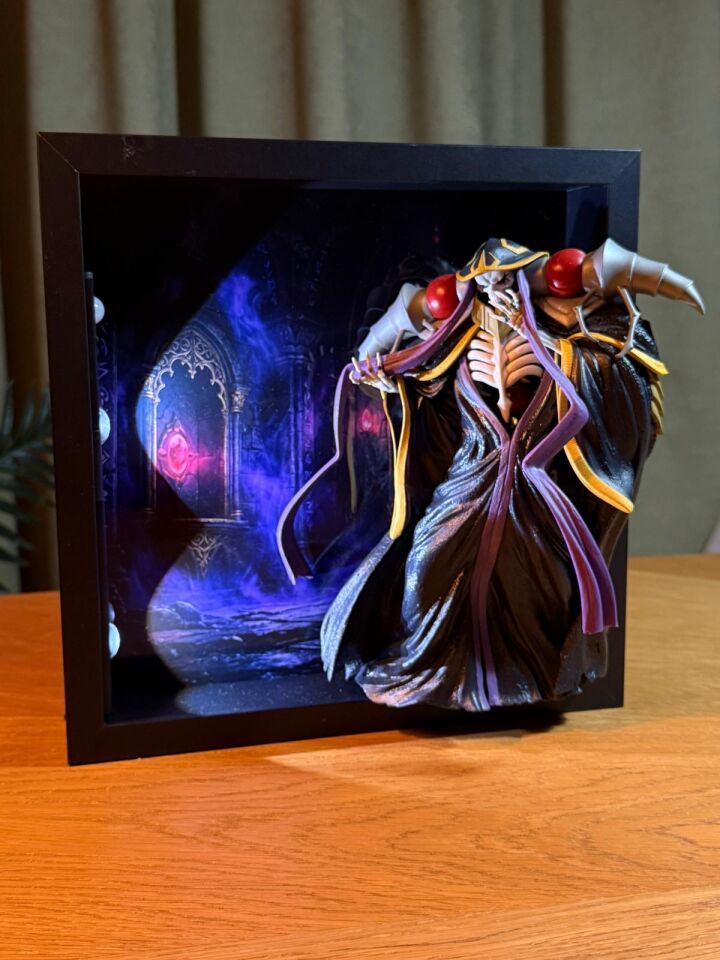 Ainz Ooal Gown Figürlü Dekoratif Çerçeve