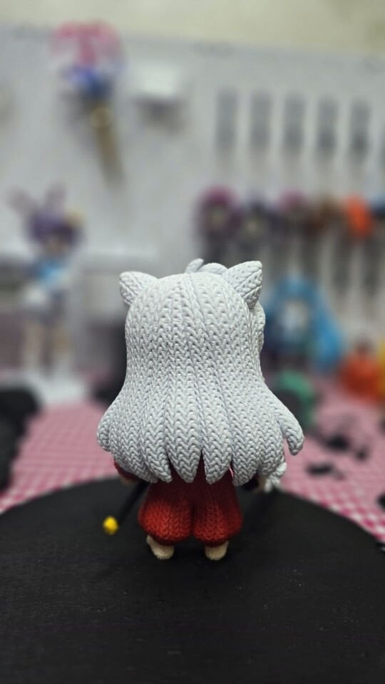 Örgü Dokulu InuYasha Figür