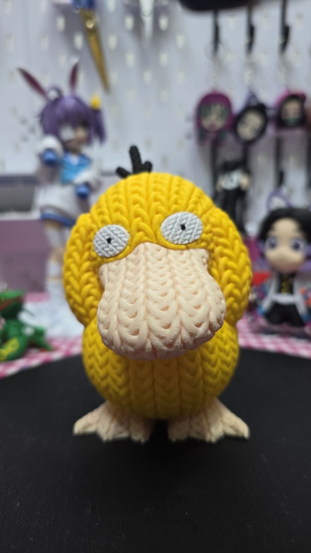Örgü Dokulu Psyduck Figür
