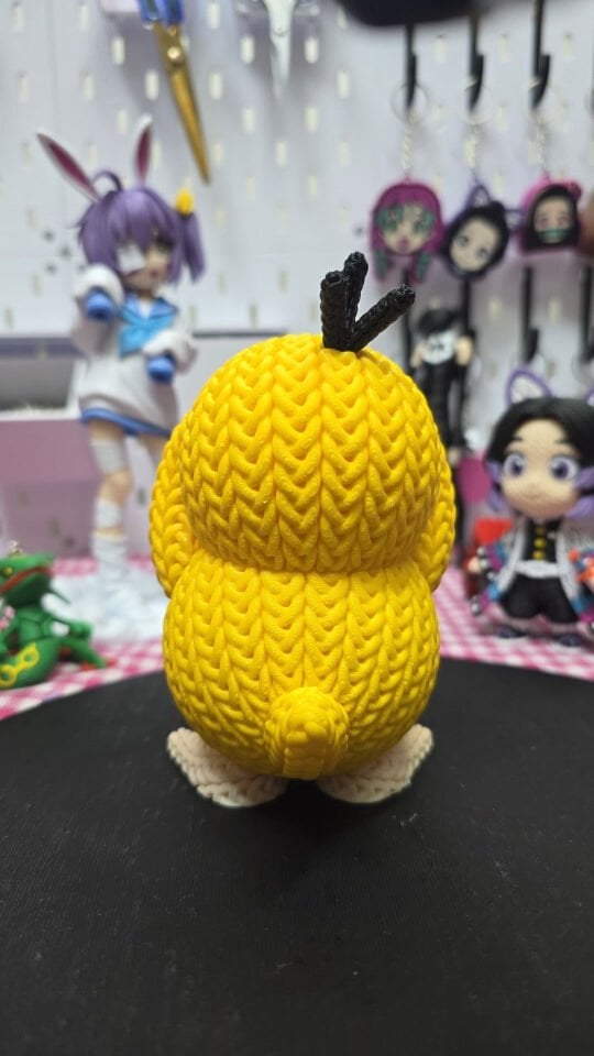Örgü Dokulu Psyduck Figür
